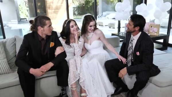 Порно видео Предсвадебная оргия с отчимом.  Hazel Moore, Jazmin Luv 